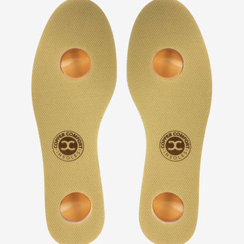 Comfort Insoles with Memory Foam & Copper Woven Fabric